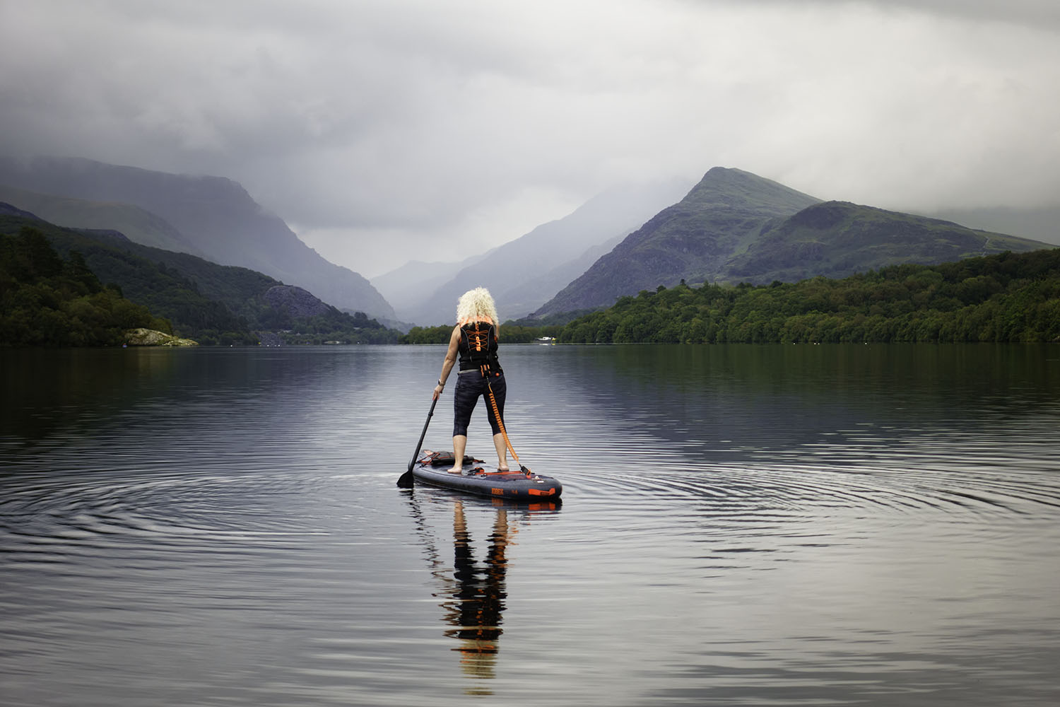 Paddle Boarding Location UK Llyn Padarn Wales