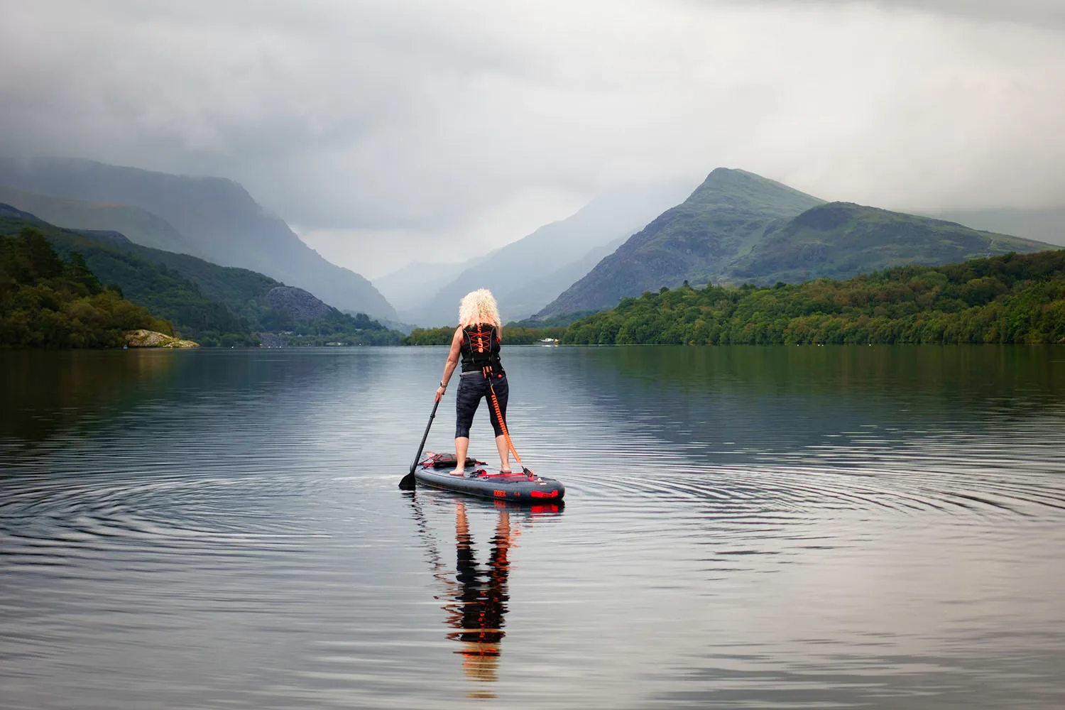 Paddle Boarding Location UK Llyn Padarn Wales