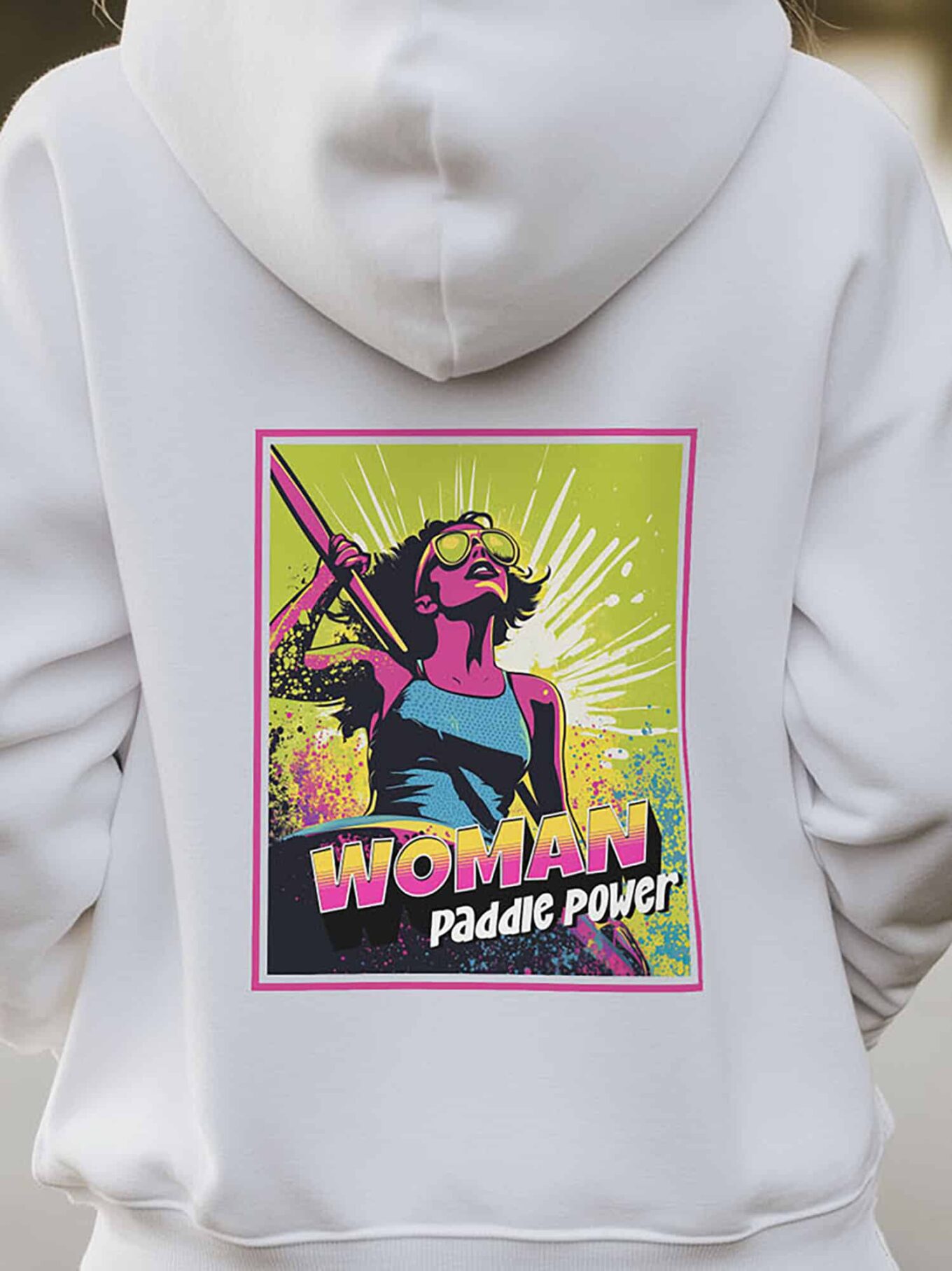 Woman Paddle Power White Hoodie LRG