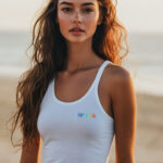 White Tank Top (SUP Funk Small Chest Logo)