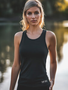 Black Tank Top small White SUP Funk Logo