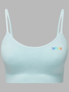 Streamline Sports Bra Sky Blue Front