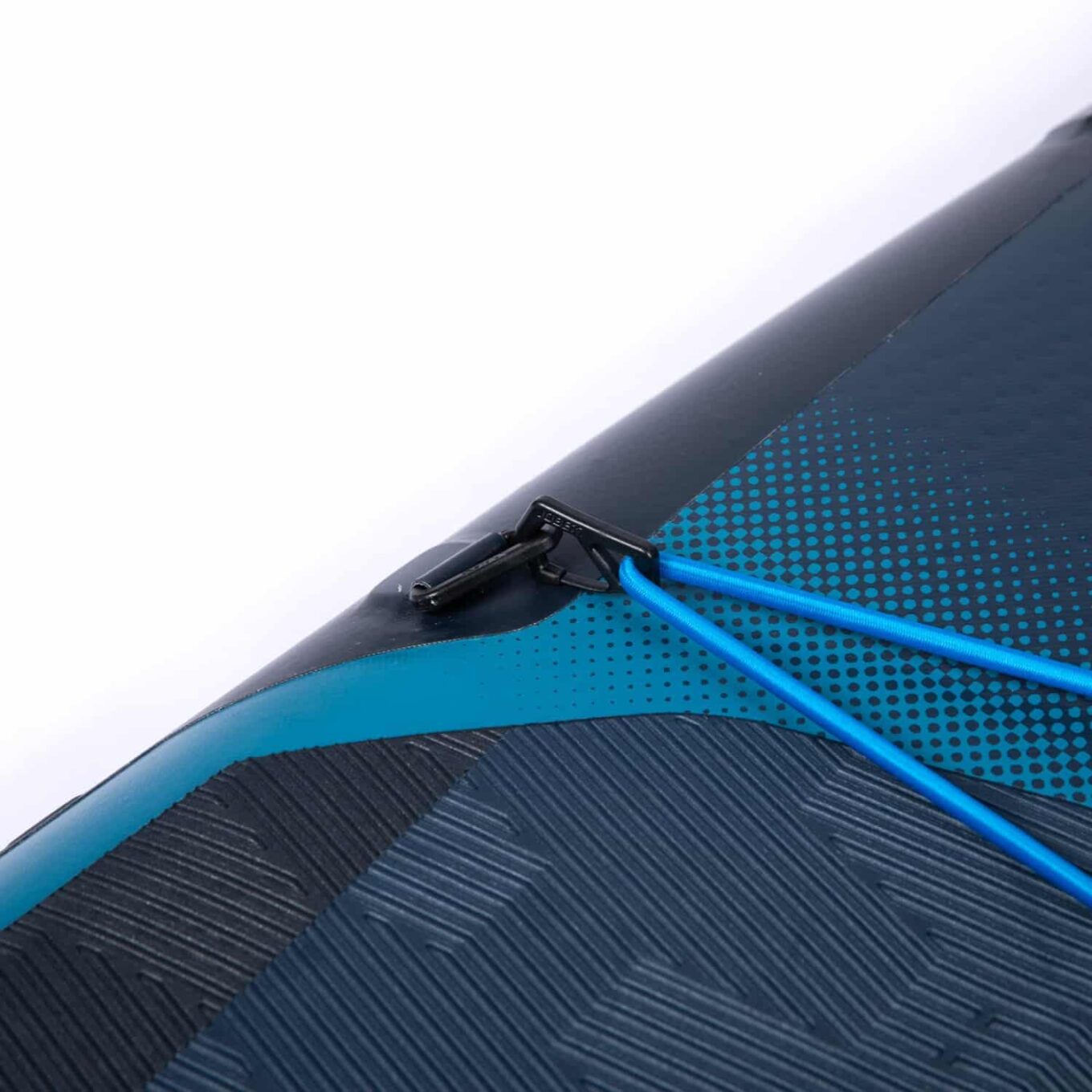 Jobe Duna 11.6 Inflatable SUP Paddleboard Blue - Closeup Bungee clips