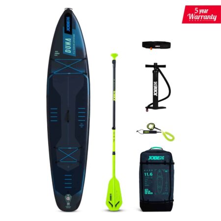 Jobe Duna 11.6 Inflatable SUP Paddleboard Blue Package