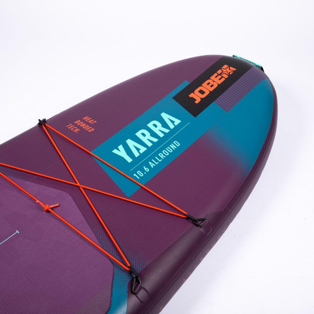 Jobe Yarra 10.6 SUP Board Aero Package Sunset Purple close up