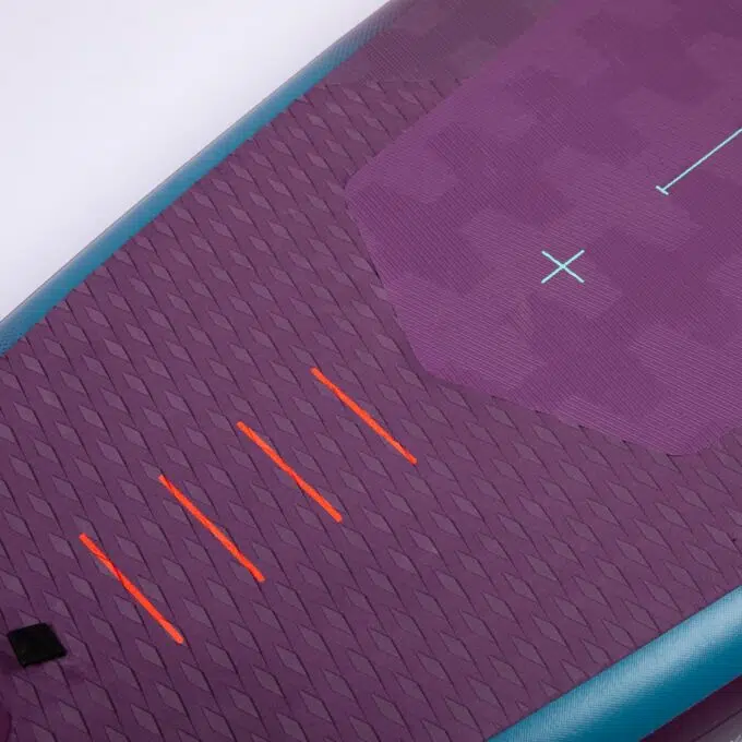 Jobe Yarra 10.6 SUP Board Aero Package Sunset Purple close up Deckpad
