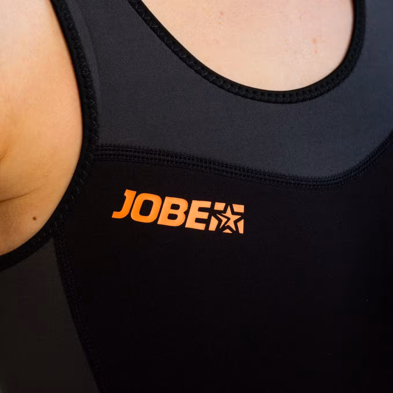 Jobe Porto 2mm Long John Womens Wetsuit Closeup Chest Logo