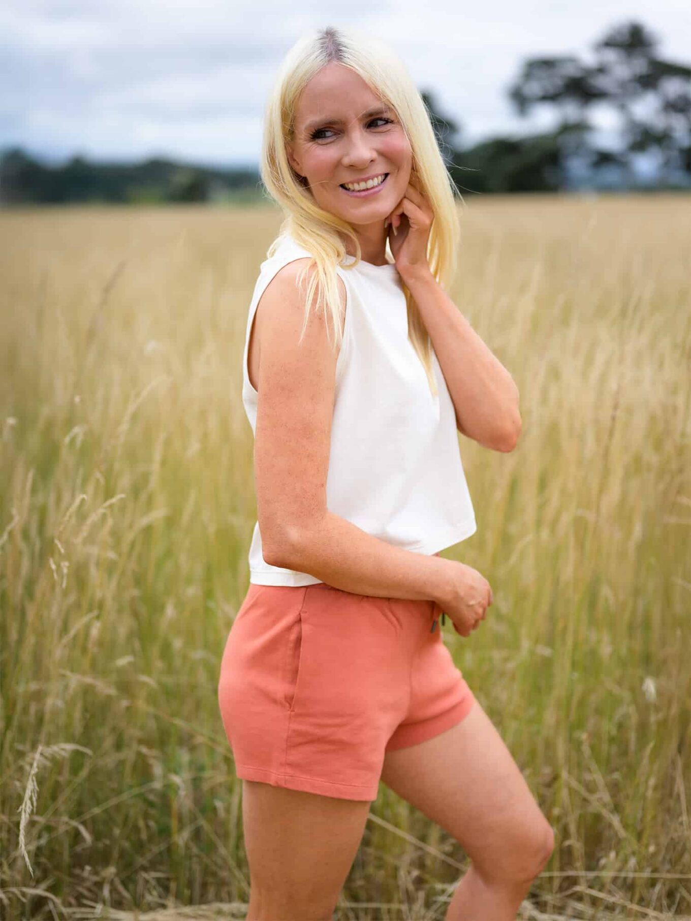 Terry Luxe Chill Shorts - Terracotta Colour