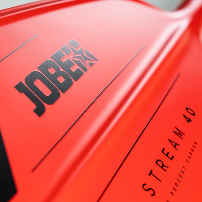 Jobe Stream Carbon 40 SUP Paddle 3 Piece in Orange paddle closeup
