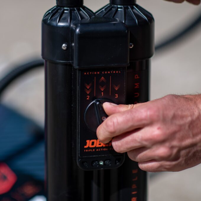 Jobe Triple Action SUP Pump Action Shot 2