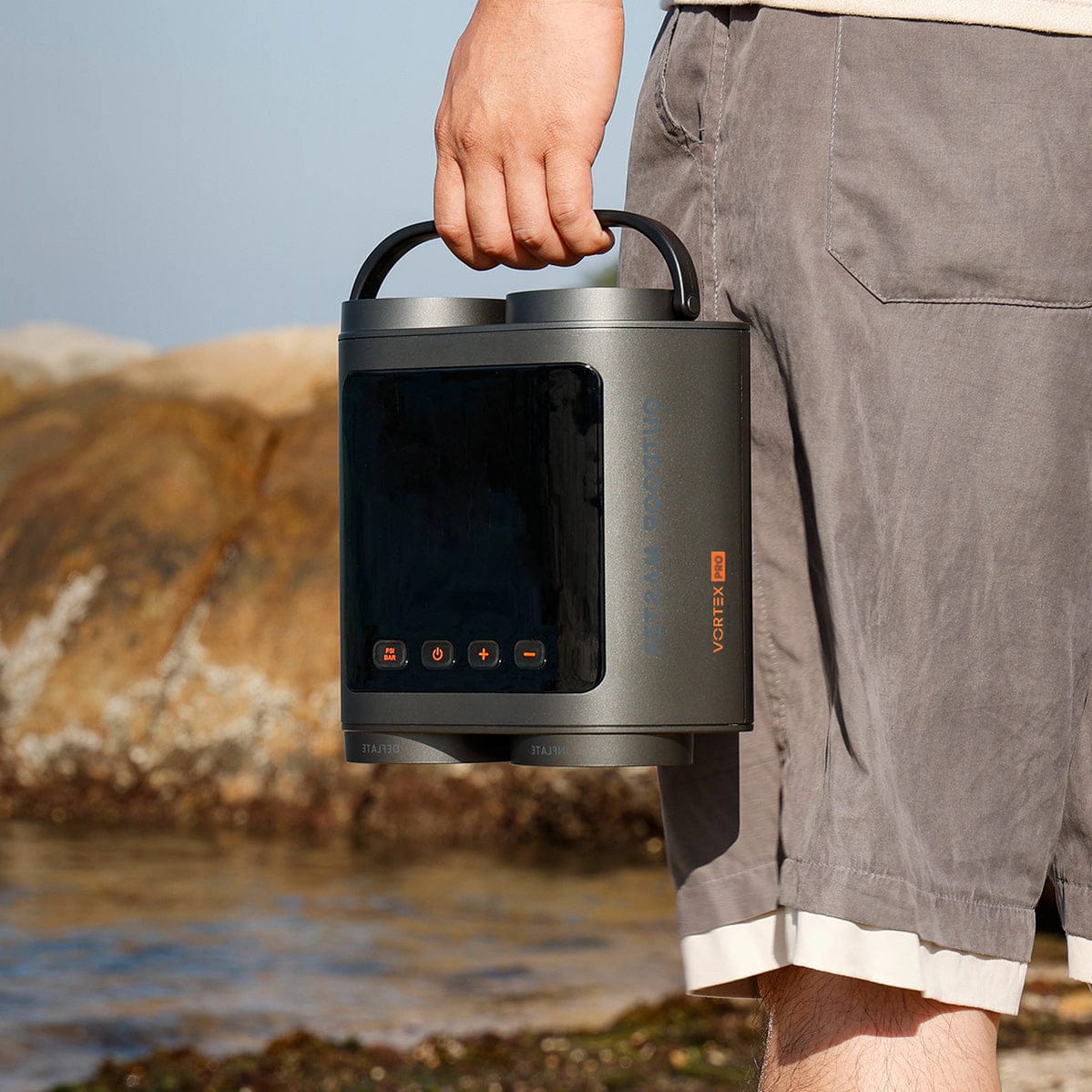 Outdoor Master Vortex Pro Rechargeable Electric Pump - Carrying