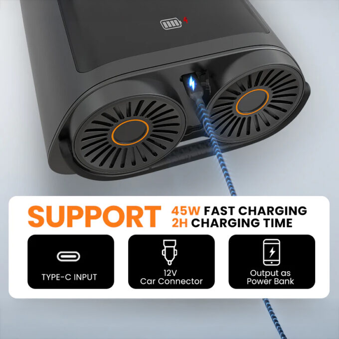Outdoor Master Vortex Pro Rechargeable Electric Pump - Charging