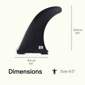 Eisbach Riders Classic SUP Fin Quick Lock Dimensions