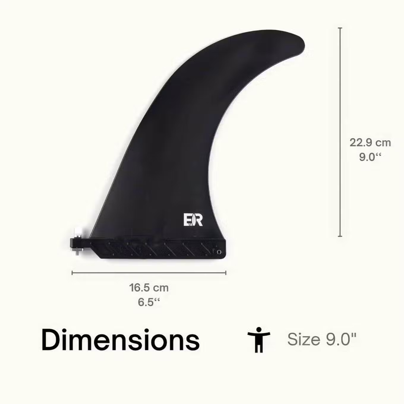 Eisbach Riders Classic SUP Fin US Box Dimensions