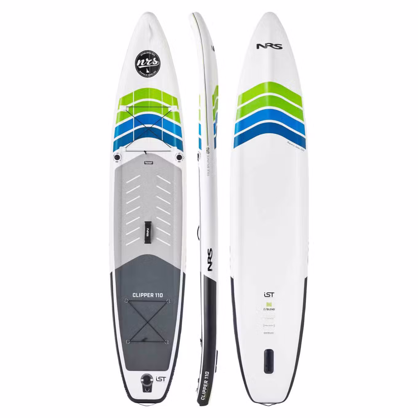NRS Clipper SUP Board 110 Top View Multi View