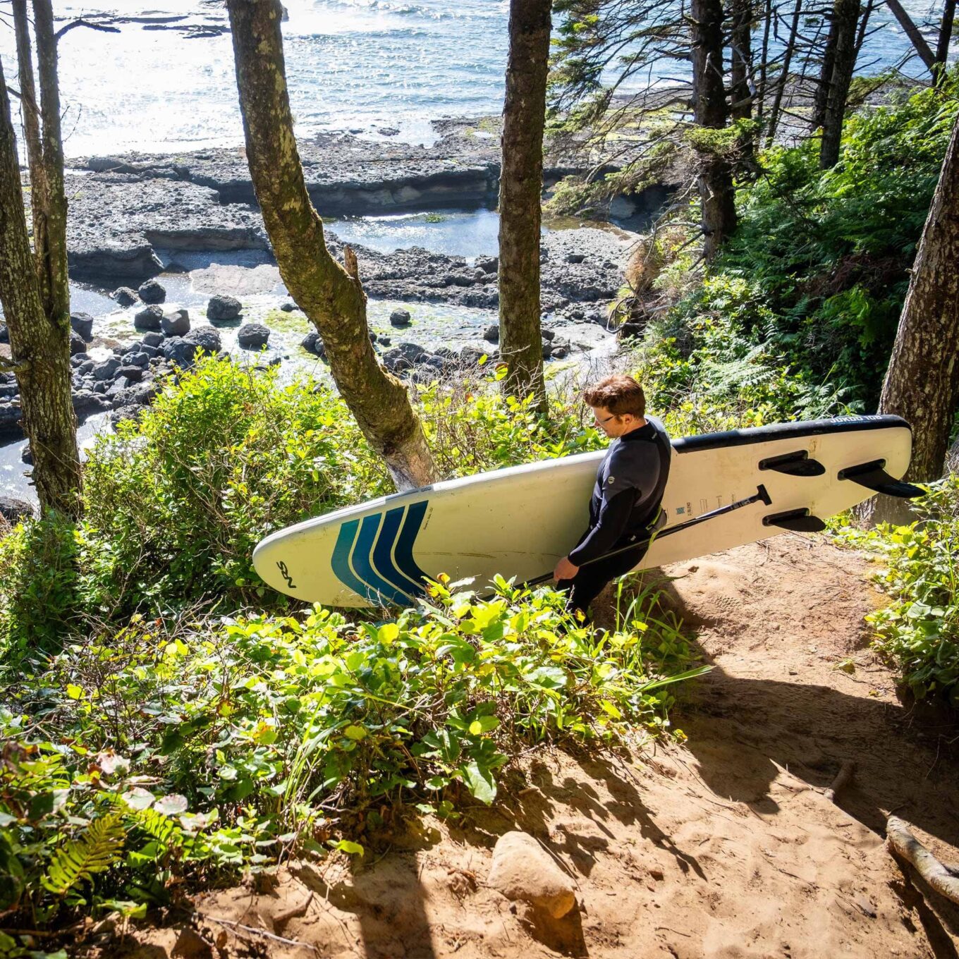 NRS Jukdo Paddle Board Action Shot