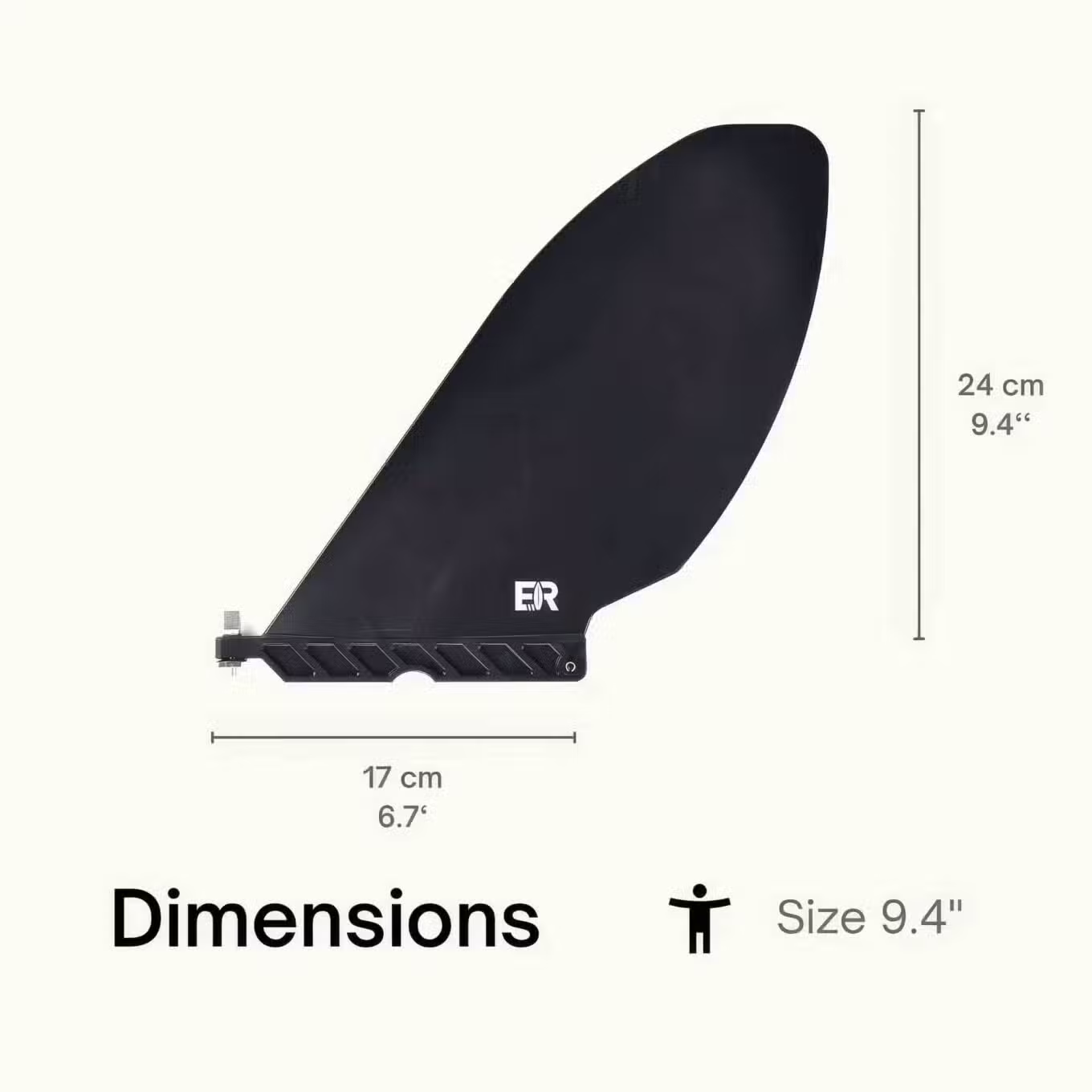 SUP Touring Fin US Box Dimensions by Eisbach Riders