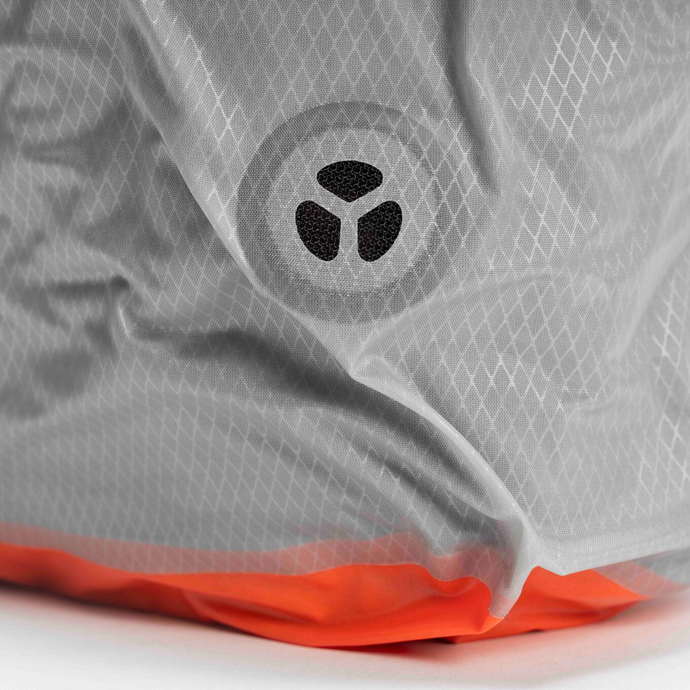 Spinlock Compression Dry Bag - Closeup of Compression Valve (Compressed)