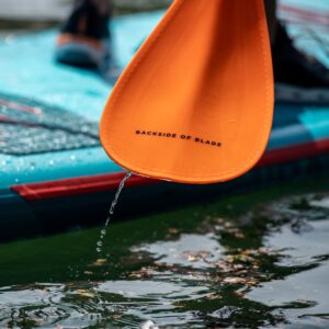 Jobe Aluminium 3-piece SUP Paddle Orange - Closeup Blade
