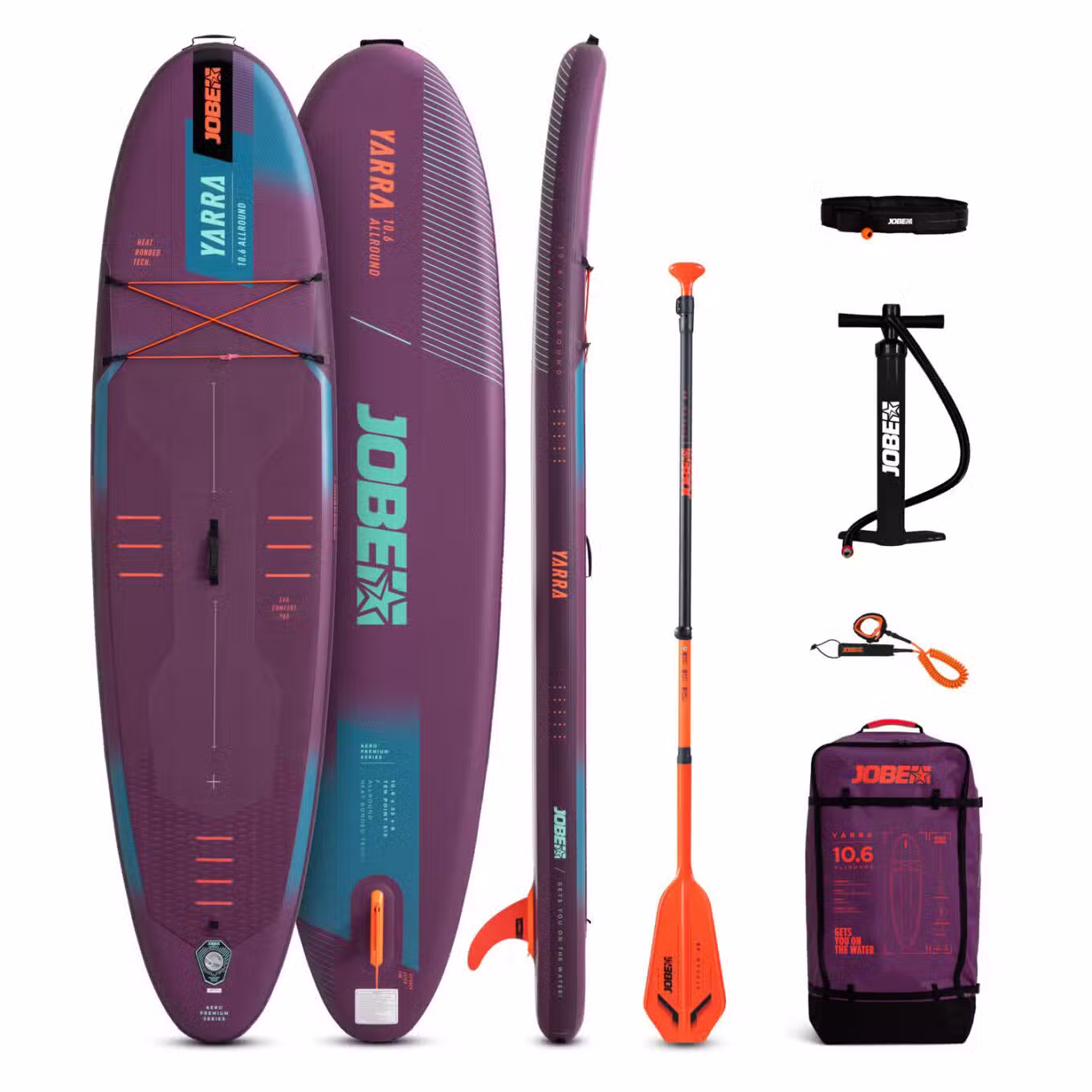 Jobe Yarra 10.6 Inflatable Paddle Board Package
