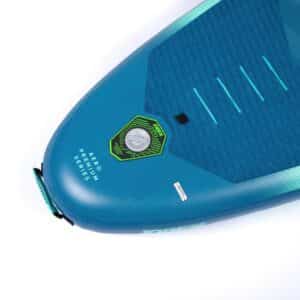 Jobe Yarra 10.6 Inflatable Paddle Board Steel Blue Valve Close Up