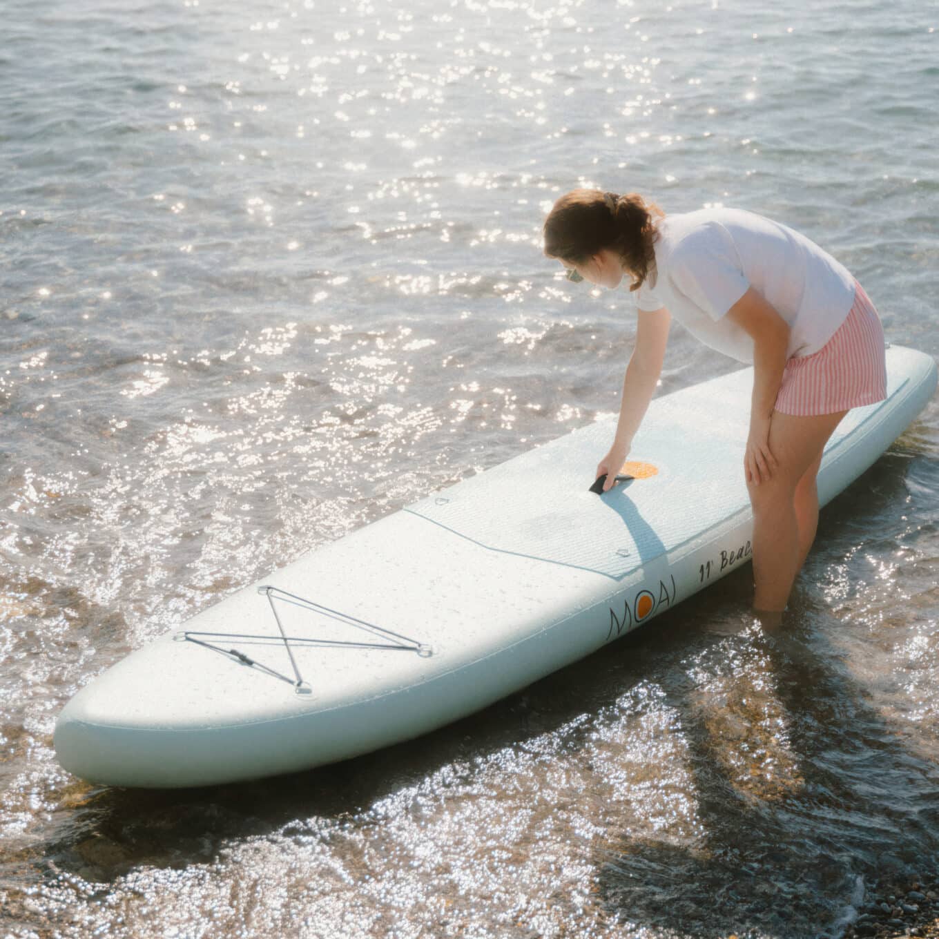 MOAI Beach Vibes 11' Ocean SUP Action Shot 2