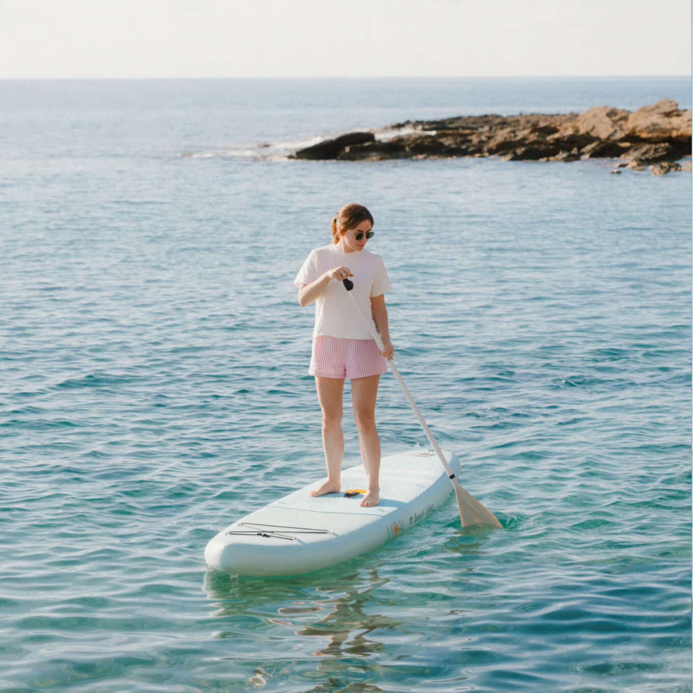 MOAI Beach Vibes 11' Ocean SUP Package Action Shot