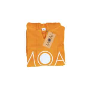 MOAI Kids Cotton Towelling Robe Orange-2