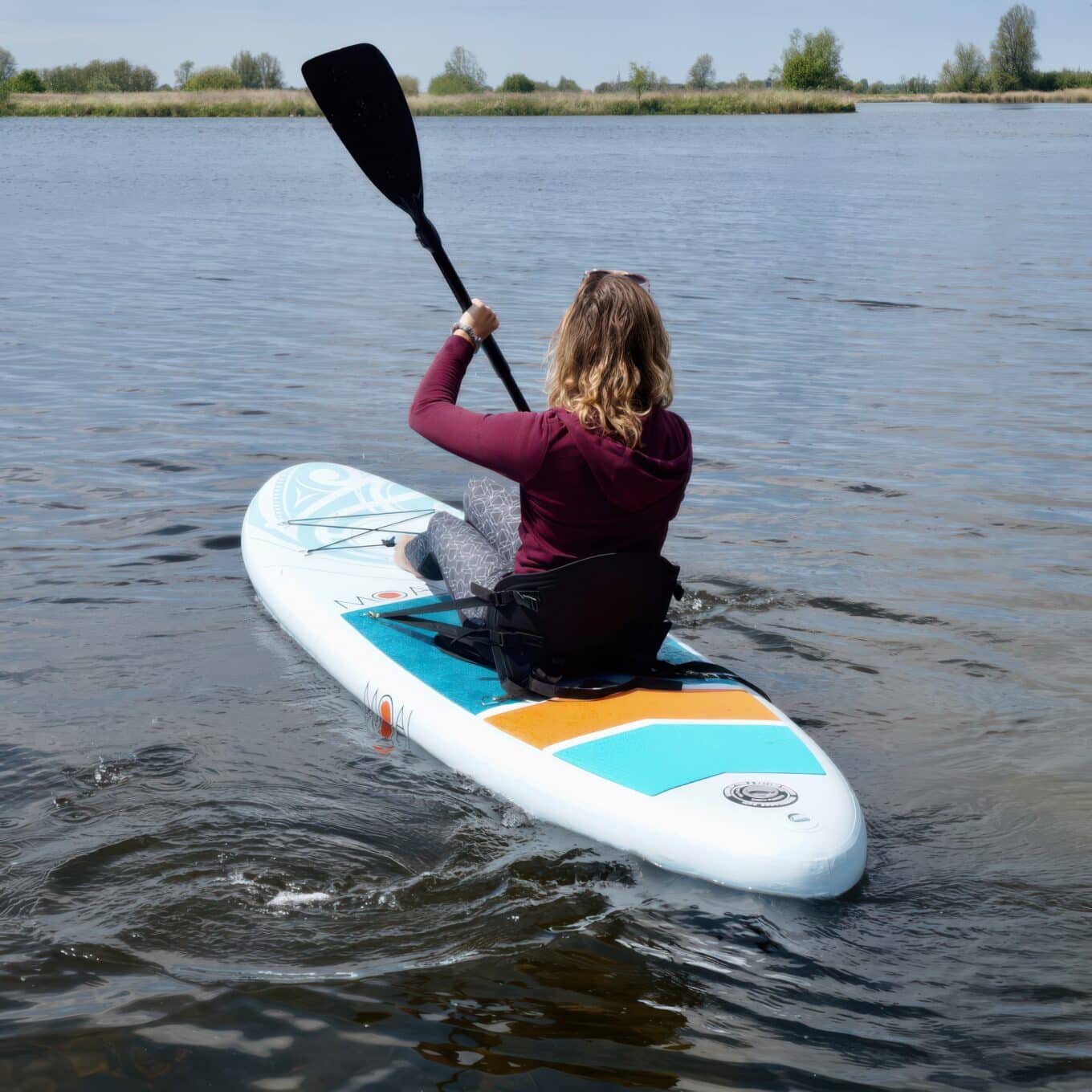 MOAI SUP Kayak Seat ActionShot 2