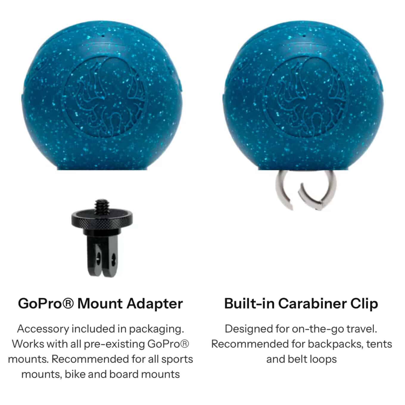 Speaqua Barnacle PRO 2.0 Waterproof Bluetooth Speaker Mounting Options