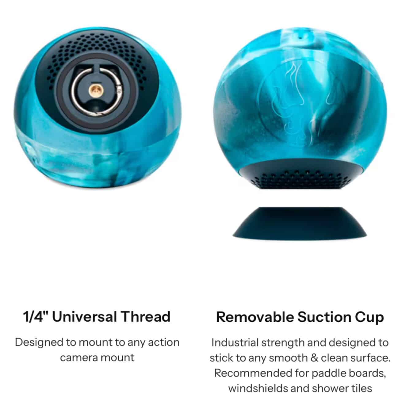 Speaqua Vibe 3.0 Waterproof Bluetooth Speaker Mount Options 1