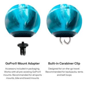 Speaqua Vibe 3.0 Waterproof Bluetooth Speaker Mount Options 2