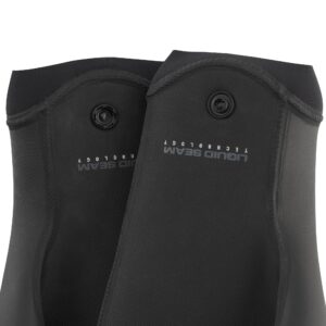 Close-up of the NRS Maverick glove cuffs showing the pairing snap fasteners and sealed seams.