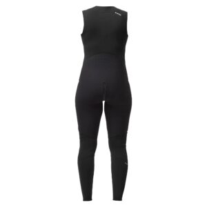 Rear view of the black NRS Women’s 3.0 Ultra Jane Wetsuit showing the reinforced seat