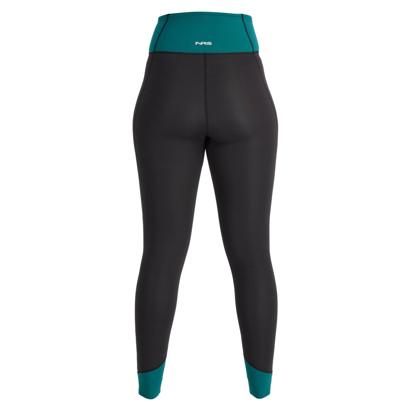 NRS women’s HydroSkin 1.5mm neoprene trousers, back view