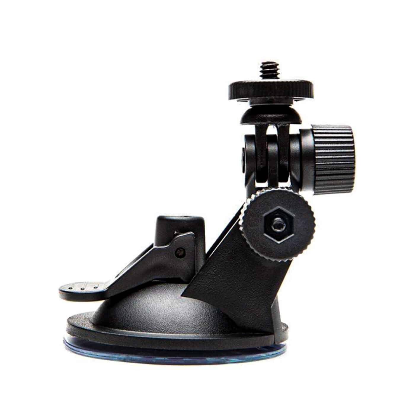 Speaqua Board Mount showing the suction cup, locking lever, tilt adjustment knobs and threaded mounting screw
